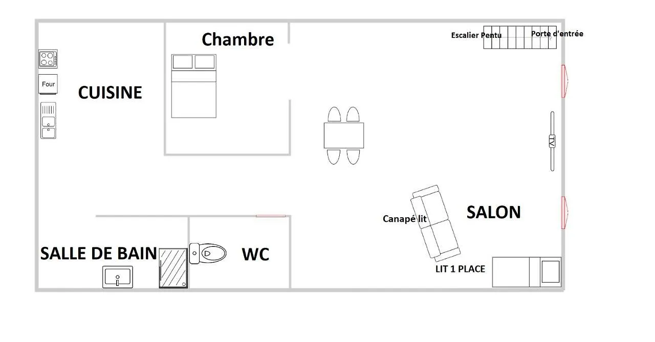 Appartamento T2 rue piétonne Digne les Bains